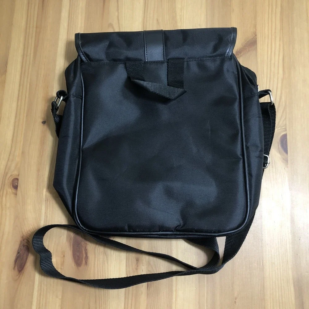 Jack Daniel's Messenger Bag 13x12x3 Logo Satchel Shoulder Travel Bag Black